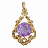 _9-Carat-Gold-Victorian-Amethyst-Pendant 9ct Gold Victorian Amethyst Pendant
