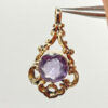 _9-Carat-Gold-Victorian-Amethyst-Pendant-4 9ct Gold Victorian Amethyst Pendant
