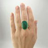 9ct Gold Chrysoprase Cocktail Ring