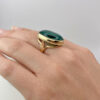 9ct Gold Chrysoprase Cocktail Ring