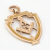 9ct Gold Masonic Fob Pendant
