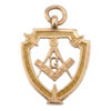 9ct Gold Masonic Fob Pendant