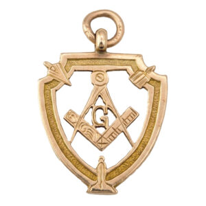 9ct Gold Masonic Fob Pendant