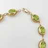 9ct Gold & Peridot Oval Link Bracelet