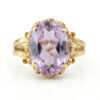 9ct Victorian Claw Set Amethyst Ring