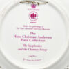 Bing And Grondahl Copenhagen Hans Christian Anderson Plate Shepherdess And Chimney Sweep