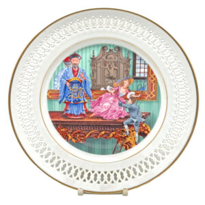 Bing And Grondahl Copenhagen Hans Christian Anderson Plate Shepherdess And Chimney Sweep