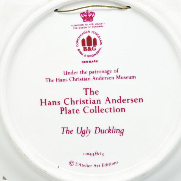 Bing And Grondahl Copenhagen Hans Christian Anderson Plate Ugly Duckling