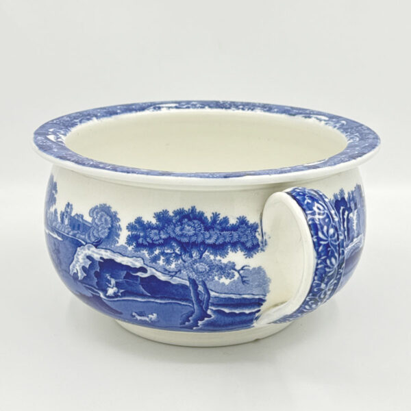 Copeland Spode Blue Italian Chamber Pot Blue Marking
