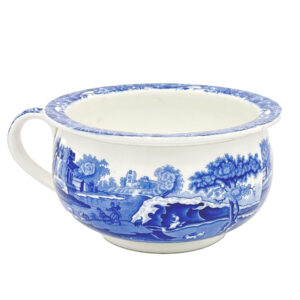 Copeland Spode Blue Italian Chamber Pot Blue Marking