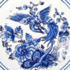 Delfts Blauw Bird and Flowers Wall Plate