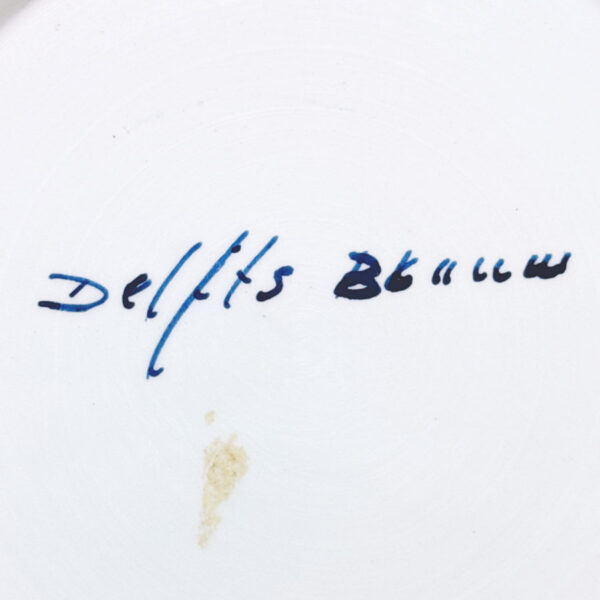 Delfts Blauw Bird and Flowers Wall Plate