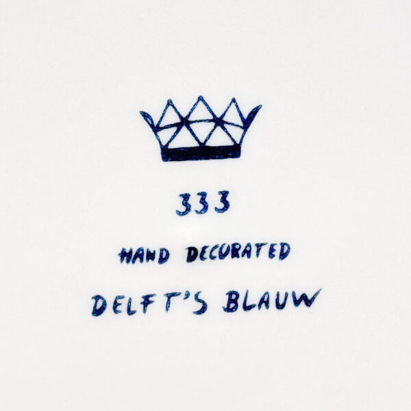 Delfts Blauw  Blue And White Wind Mill Scene Wall Plate