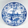 Delfts-Blauw-Watermolen-River-Scene-Wall-Plate-1 Delfts Blauw Watermolen River Scene Wall Plate