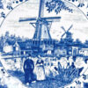 Delfts-Blauw-Watermolen-River-Scene-Wall-Plate-2 Delfts Blauw Watermolen River Scene Wall Plate