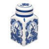 Delfts-Blauw-Windmill-River-Scene-Tea-Caddy Delfts Blauw Windmill River Scene Tea Caddy