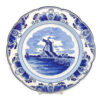 Delfts-Blauw-Windmill-River-Scene-Wall-Plate Delfts Blauw Windmill River Scene Wall Plate