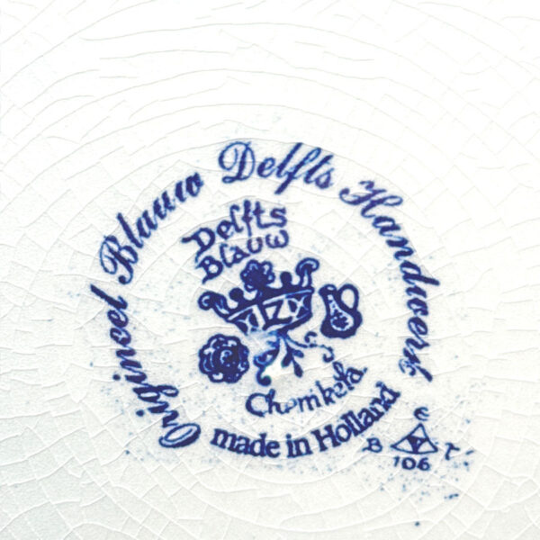 Delfts Blue And White Dutch River Scene Wall Charger