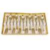 Eetrite 24ct Gold Plated Trailing Rose Royal Albert Cake Forks and Tea Spoons