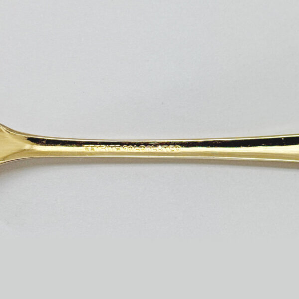 Eetrite 24ct Gold Plated Trailing Rose Royal Albert Cake Forks and Tea Spoons