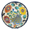 Gouda-Holland-Peacock-and-Flowers-Decorative-Wall-Plate Gouda Holland Peacock and Flowers Decorative Wall Plate