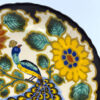 Gouda-Holland-Peacock-and-Flowers-Decorative-Wall-Plate-3 Gouda Holland Peacock and Flowers Decorative Wall Plate