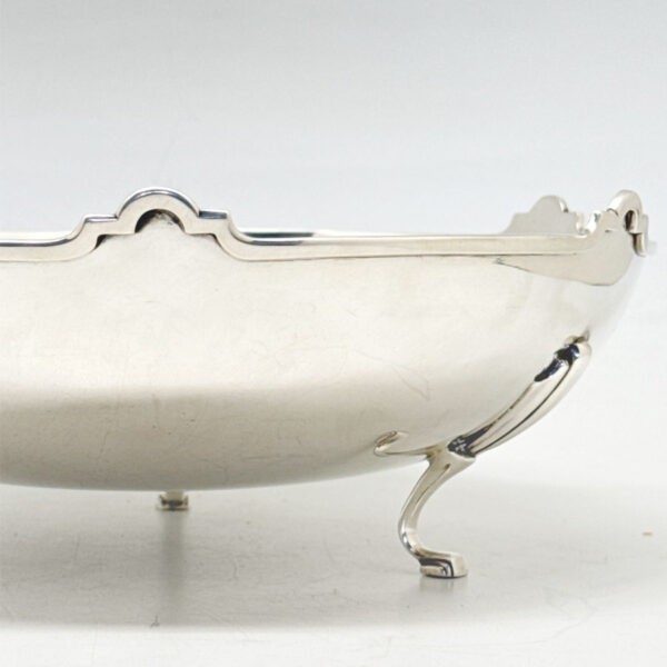 Hallmarked Silver Raised Bowl On Paw Feet  Birmingham 1936