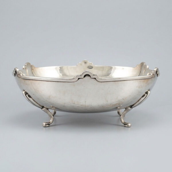 Hallmarked Silver Raised Bowl On Paw Feet  Birmingham 1936