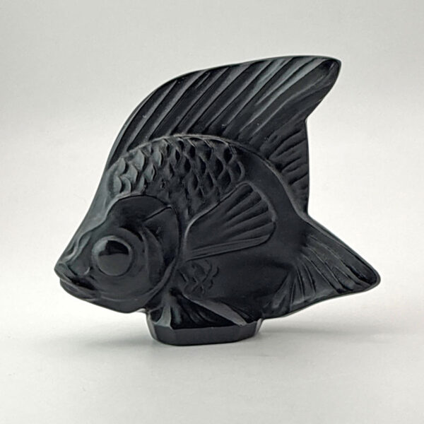 Lalique-France-Crystal-Black-Fish-1 Lalique France Crystal Black Fish