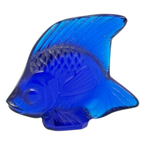 Lalique France Crystal Blue Fish