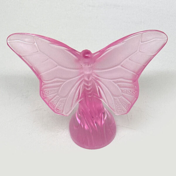 Lalique-France-Crystal-Butterfly-Rosse-Papillion-Figurine-2 Lalique France Crystal Butterfly Rosse Papillion Figurine