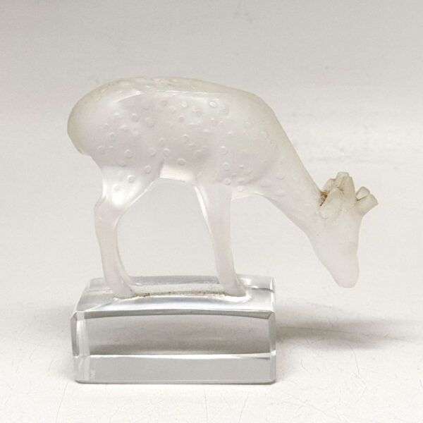 Lalique-France-Crystal-Deer-Fawn-Paperweight-2 Lalique France Crystal Deer Fawn Paperweight