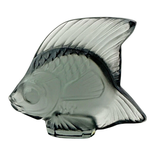 Lalique France Crystal Grey Fish