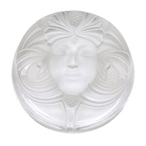 Lalique France Frosted Glass Psyche Paperweight