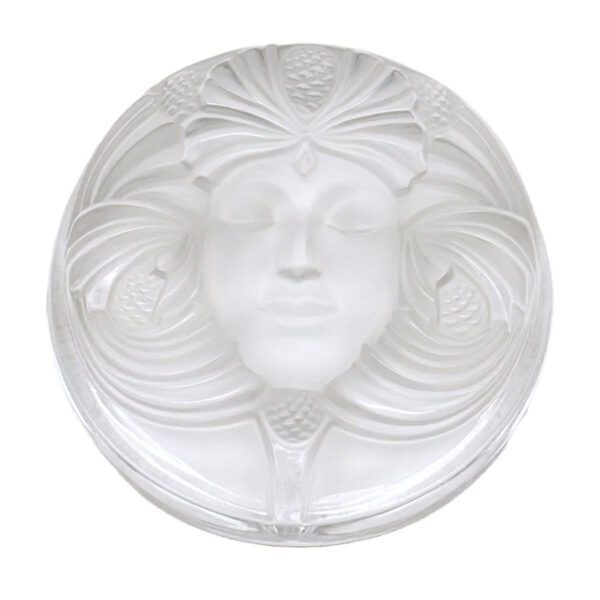 Lalique France Frosted Glass Psyche Paperweight
