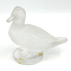 Lalique-Frosted-Crystal-Gedeon-Duck-Raised-Head-Figurine-1 Lalique Frosted Crystal Gedeon Duck Raised Head Figurine