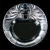 Lalique-Frosted-Crystal-Tete-De-Lion-Ashtray-2 Lalique Frosted Crystal Tete De Lion Ashtray 1945-1977