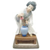 Lladro Japanese Geisha Arranging Flowers 4840