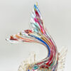_Murano-Glass-Millefiori-Large-Fish-On-Swirl-Base-20th-3 Murano Glass Millefiori Large Fish On Swirl Base 20th