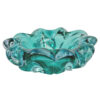 Murano-Glass-Turquoise-Large-Ashtray-20th Murano Glass Turquoise Large Ashtray 20th