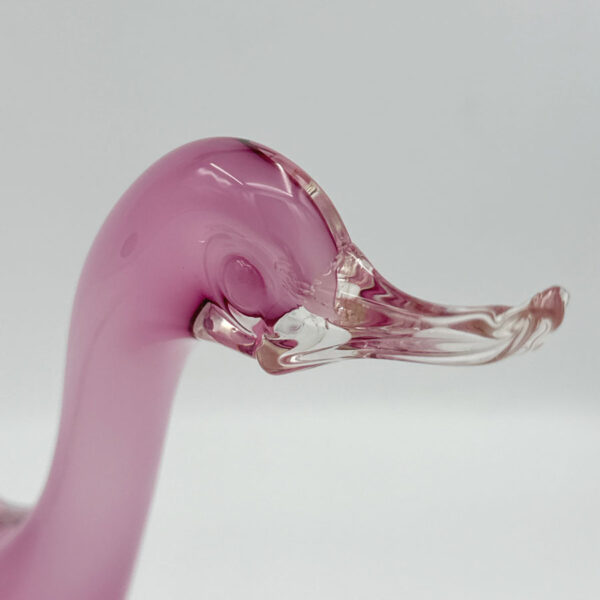 Murano-Pink-Cased-Glass-Flying-Swan-2 Murano Pink Cased Glass Flying Swan