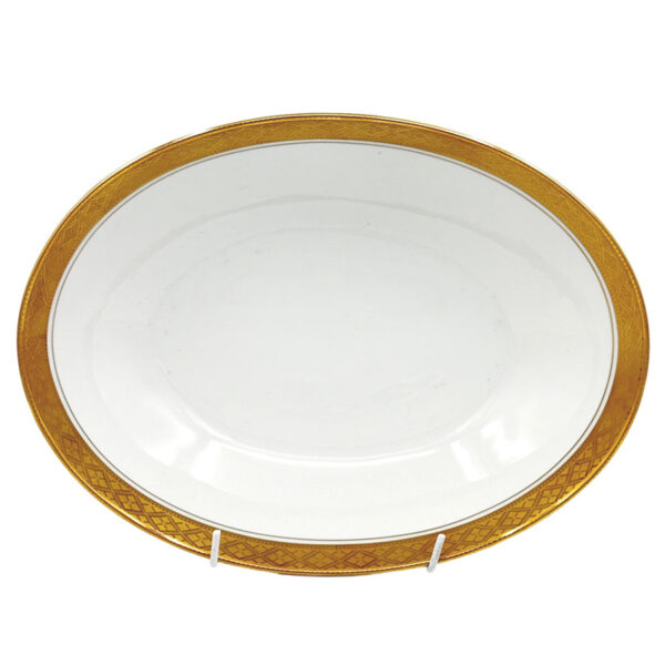 Presidential-Collection-Gary-Barr-Reflections-In-Gold-Oval-Bowl Presidential Collection Gary Barr Reflections In Gold Oval Bowl 23cm