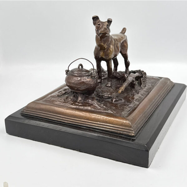 Robert Lawrence Bronze Of Jock Of The Bushveld Signed