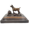 Robert Lawrence Bronze Of Jock Of The Bushveld Signed