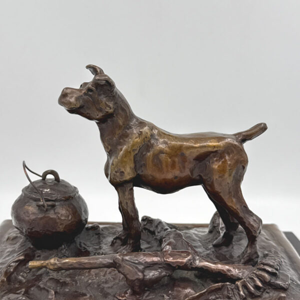 Robert Lawrence Bronze Of Jock Of The Bushveld Signed