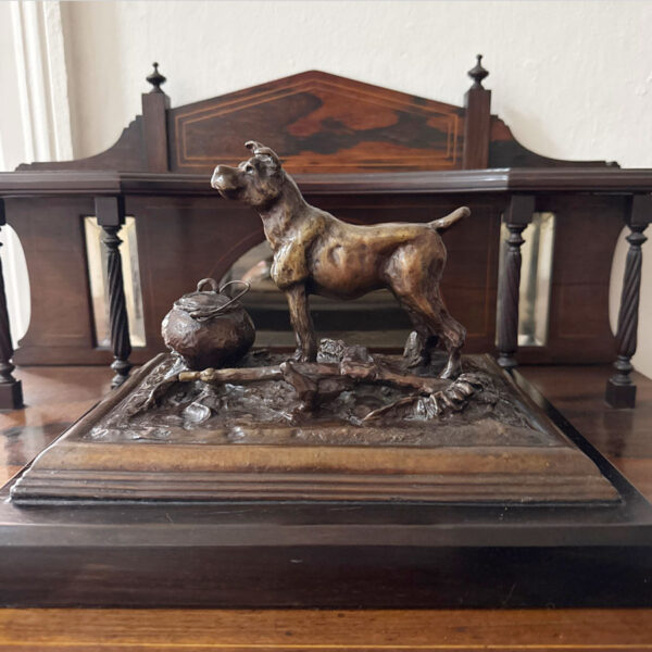Robert Lawrence Bronze Of Jock Of The Bushveld Signed