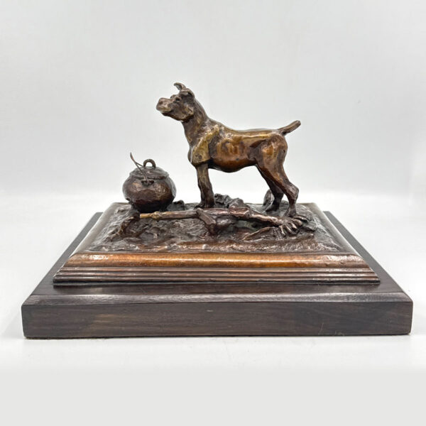 Robert Lawrence Bronze Of Jock Of The Bushveld Signed