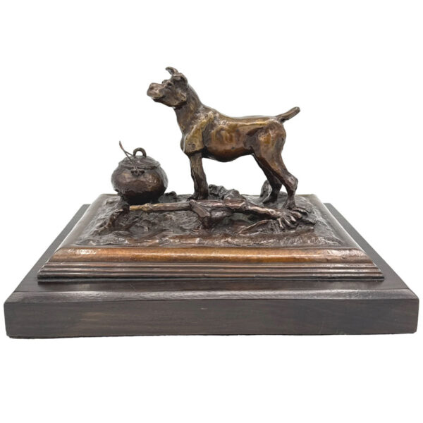 Robert Lawrence Bronze Of Jock Of The Bushveld Signed