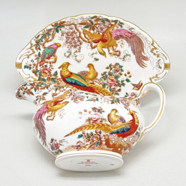 Royal Crown Derby Olde Avesbury Sauce Boat On Stand