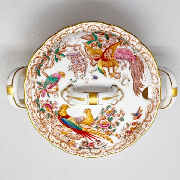 Royal Crown Derby Olde Avesbury Sauce Toureen On Stand
